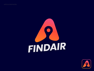 A+Location Logo Design Findair a letter logo alocation logo animation art brand design branding creative logo design findair logo graphic graphic design illustration logo logo design minimal minimalist logo modern logo motion graphics sahinurrahman24 ui