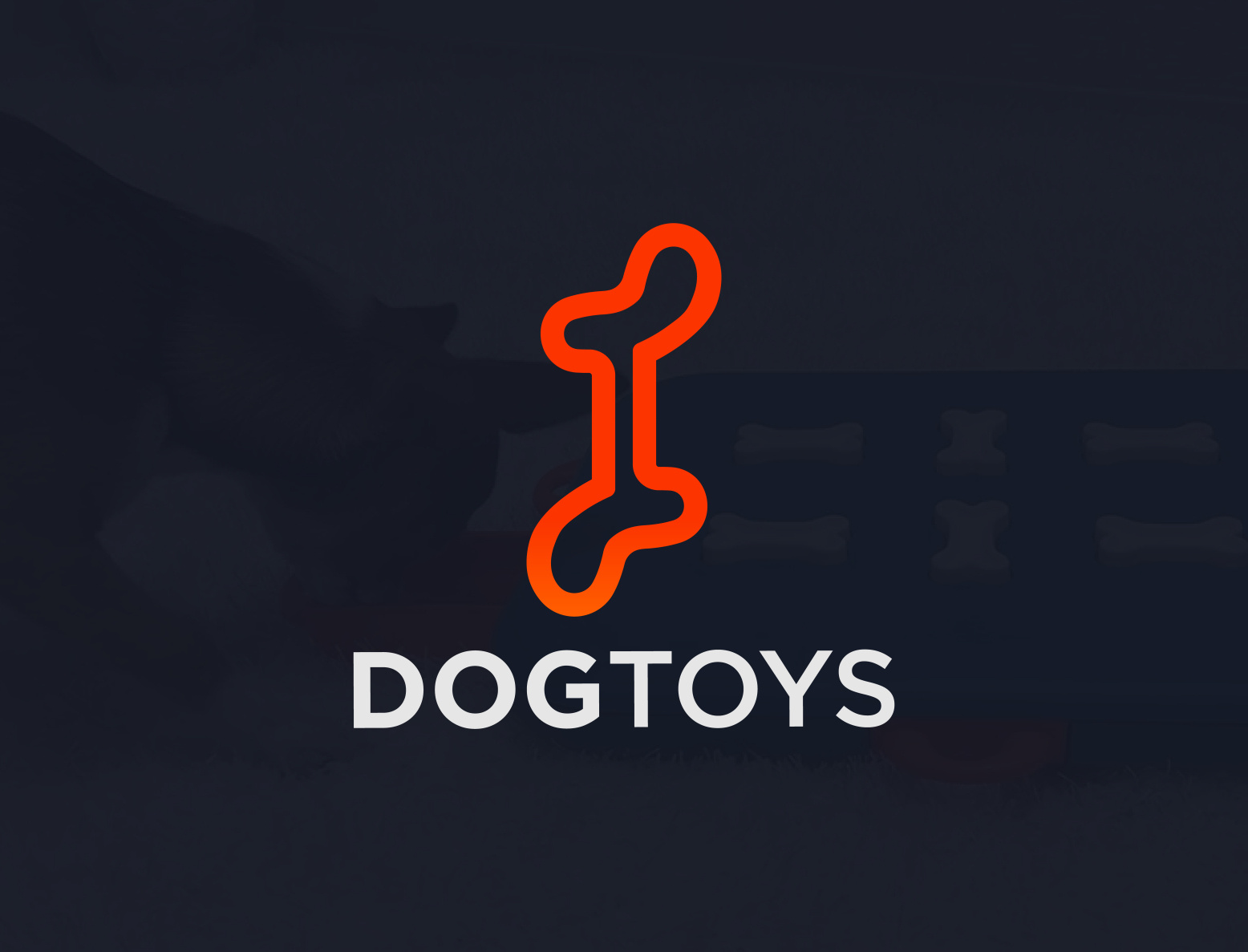DogToys Logo, Minimal Dogtoys Logo Project by Sahinur Rahman Logo