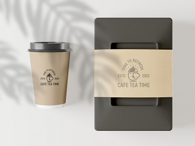 Cafe Tea Time Logo Dribbble by graphio