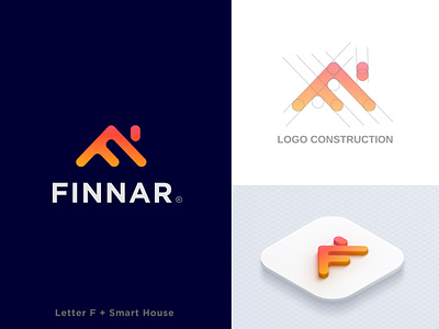 Letter F + Smart Home Logo