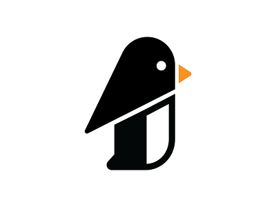 Minimalist Penguin icon illustrator minimal minimalist penguin