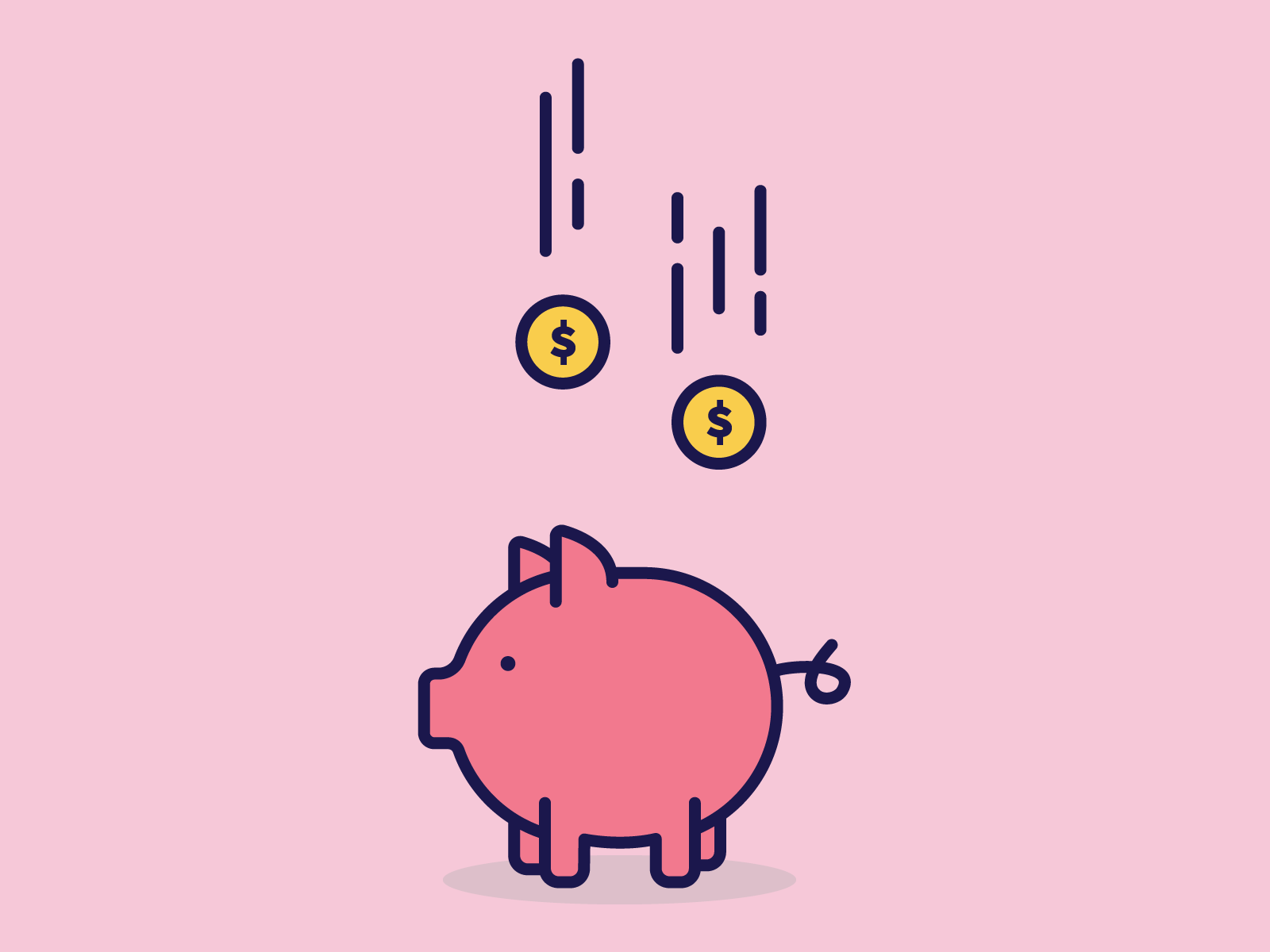 Pig Money by Kirrie Rodgers on Dribbble