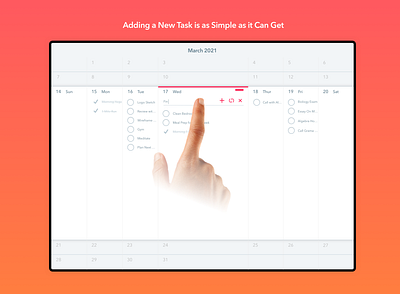 Taskcaly Calendar App app design ios ipad mobile mock ups ui ux visual design