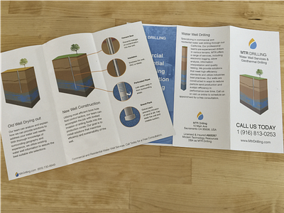 MTR Drilling brochures graphics illustration layout