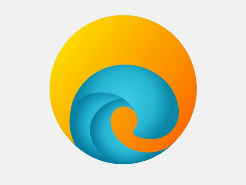 Wave and Sunset Logo Concept by Mohith Design on Dribbble