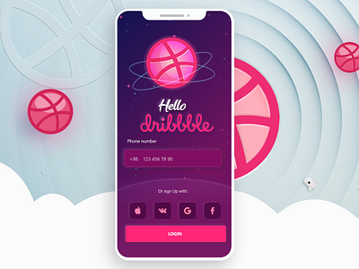 Hi Dribbble app design designer uidesign ux
