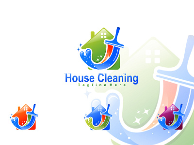 Home cleaning services logo enable