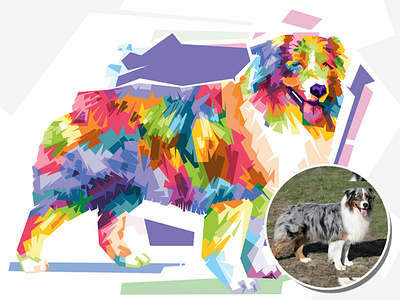 Pet Vector Style Pop Art Wpap for NFT illustration