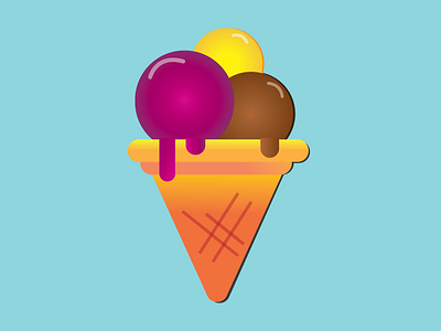 Ice cream art creative drawing graphicdesign icecream illustration illustrator summer vector art vector illustration vectorart vectorworks