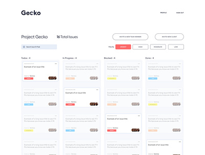 Gecko UI gecko minimal siriuslabs web design work in progress