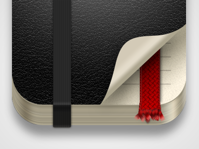 Moleskine icon illustration