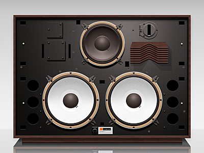 Speaker-4350 design icon illustration photoshop