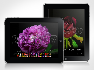 Bloomclock Retina iPad App