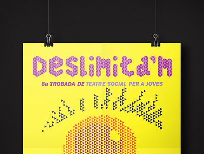 VIII Deslimita'm Festival Identity. art direction banner design broucher event branding poster theatre typography vector illustration