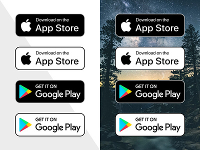 App Store Badges - InVision Studio Freebie
