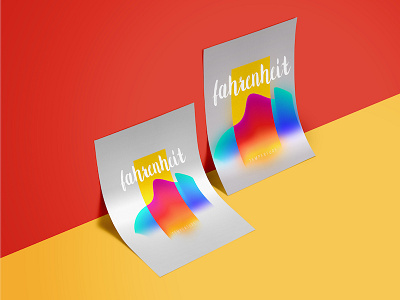 Weekend Experiment // Fahrenheit - Temperture Series abstract colors composition experiment foil print printing temperature