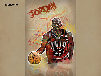 Jordan graffiti Poster