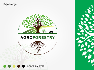 Agroforestry Logo agriculture agriculture logo agroforestry brand identity branding graphic design illustration logo logodesign