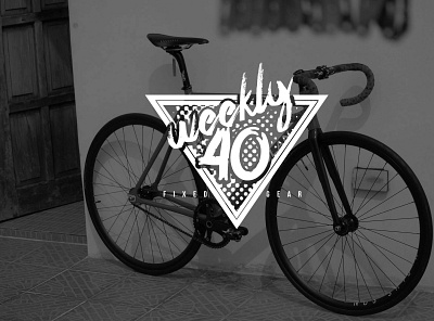 Weekly 40 bikes branding design fixedgear fixie graphic design graphics logo mens fashion vector
