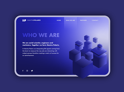 Who we are page tech tech startup ui design ux design web design who we are page