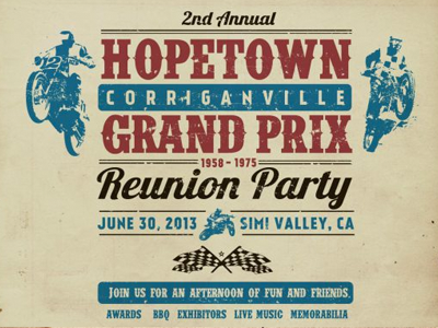 Hopetown Grand Prix Party Invite