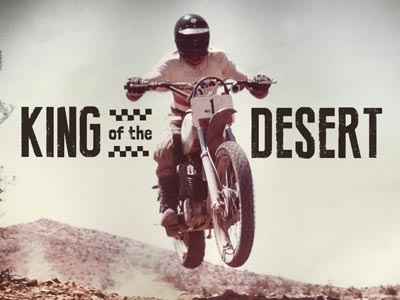 King of the Desert desert graphic motorcycles racing web