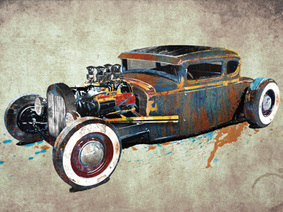 Hot Rod by Tim Schmidt on Dribbble