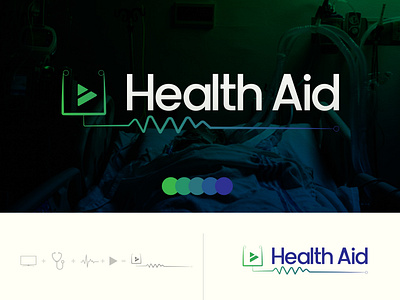 Health Aid tv logo|Modern logo| Business logo| corporate logo