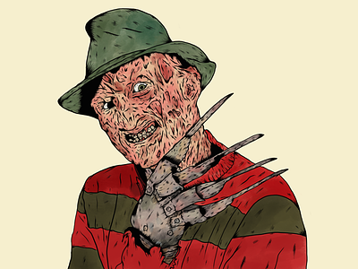 Freddy Krueger art design digital illustration digital painting gothic horror horror art illustration painting
