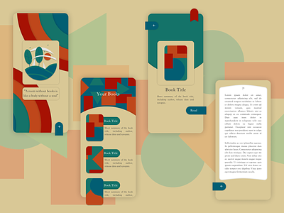 A Reading App app books bookstore contemporary design flat jakeux mobile product design ui ux vector web design