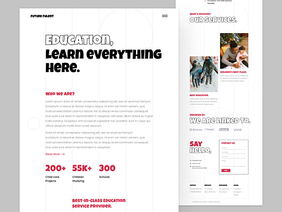 FutureFluent | A Educational Company's Website education website minimal minimal education website minimal theme minimal website modern modern education website modern website white theme