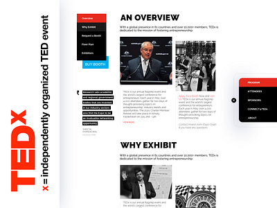 TEDx - Redesigning Conference Page