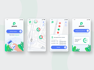 Parkenio | smart parking platform | mobile app aplication app boldshift branding design logo ui ux