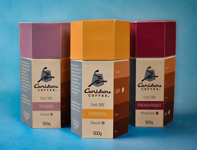 Caribou Coffee - Packaging Design caribou coffee coffee design graphic graphicdesign illustration packaging packaging design packagingpro