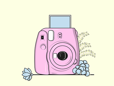 Flat Vector Illustration Series flat vector graphic illustration insta x instagram instant photography instax photography polaroid polaroid illustration vector vectorart