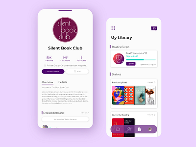 UI/UX Design - Overbooked app design bibliophile book book app book club book lover bookshelf cataloging club graphic design interface library online club social ui design ui ux