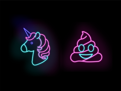 Neon Emoji Set