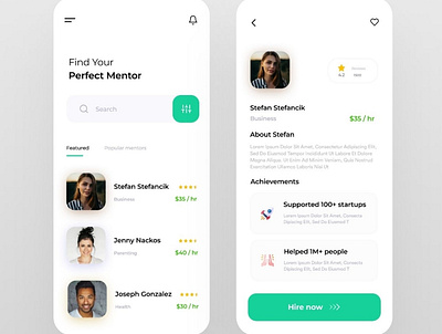 Mentor app design implementation android app design flutter ui ios app design mobile app mobile app design mobile design mobile ui mobileui mobileuidesign uidesign ui ux