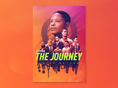 FIFA 18: The Journey Hunter Returns 3d color fifa game gaming gradient poster print ronaldo ui wallpaper