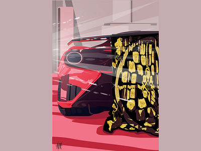 work by Adobe Illustrator,Milan,Italy,Ferrari’s  factory