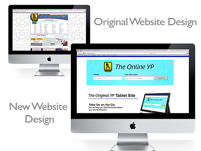 Yellow Page Directory Services Website Redesign rebranding website website redesign