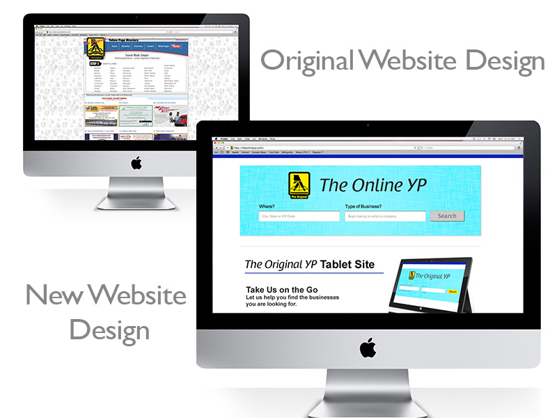 Yellow Page Directory Services Website Redesign website rebranding website redesign