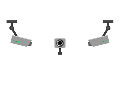 Flat illustration for an IT company - 'Security camera'