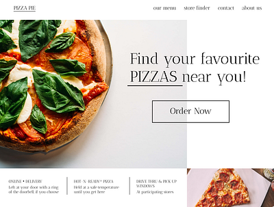 Pizza Pie branding design typography ui web