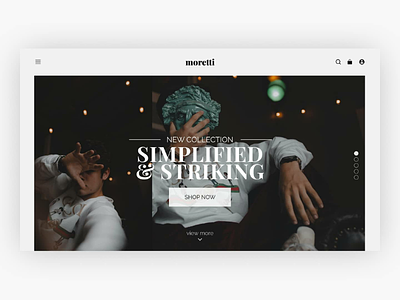 Moretti : Website UI Concept uiuxdesign webdesign ui ux