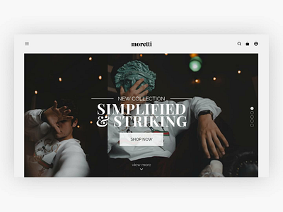 Moretti : Website UI Concept