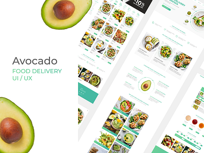 Food delivery - UI / UX design minimal ui ux web