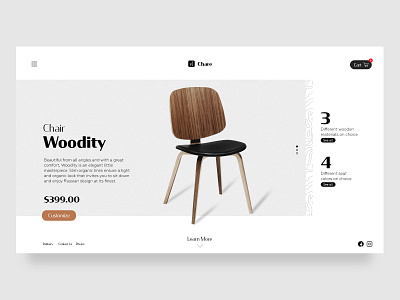 Landing Page daily design minimal typography ui ux web website