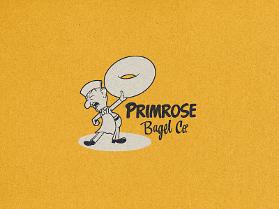 Primrose Bagel Man bagel branding canada characterdesign illustration retro toronto vintage
