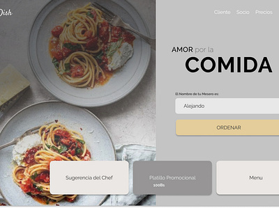 Main Dish design ui